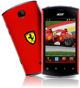 Acer تكشف عن الهاتف Acer Liquidmini Ferrari Edition
