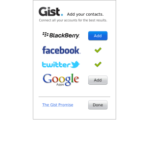 تعرف أكثر على التطبيق Gist مع أخر تحديثاته للبلاكبيرى