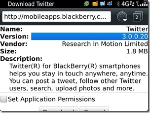 تطبيق Twitter for Blackberry v3.0.0.20 متوفر للتحميل الأن