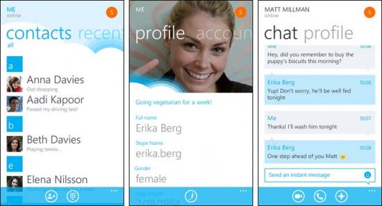 تطبيق Skype for Windows Phone يصل إلي الإصدار 1.0