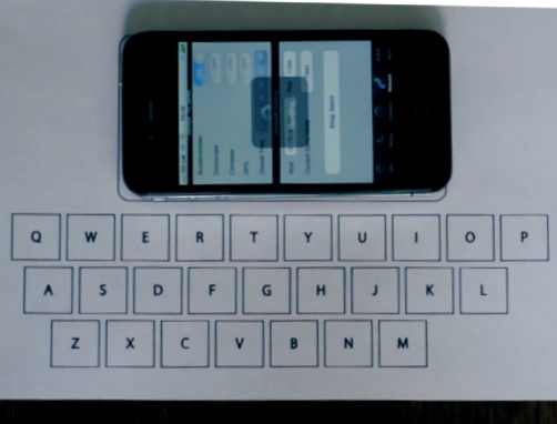 طالب يخترع لوحة مفاتيح إفتراضية لـiPhone تعمل بحساب الإهتزاز!